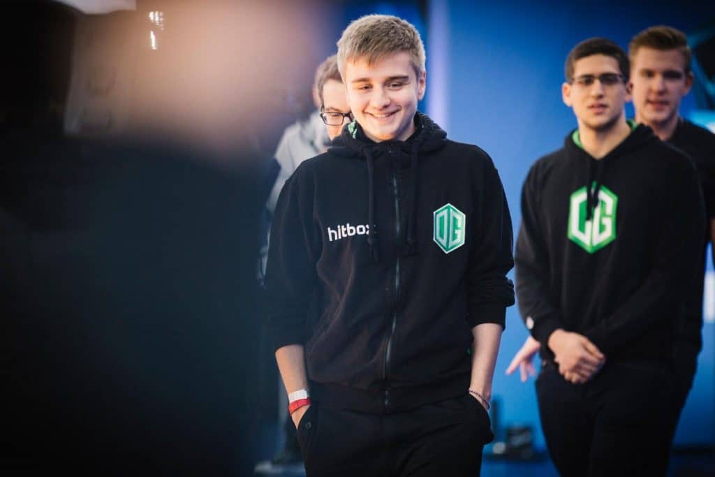 Johan "N0tail" Sundstein the highest earning esports player of all time and his teammates. 