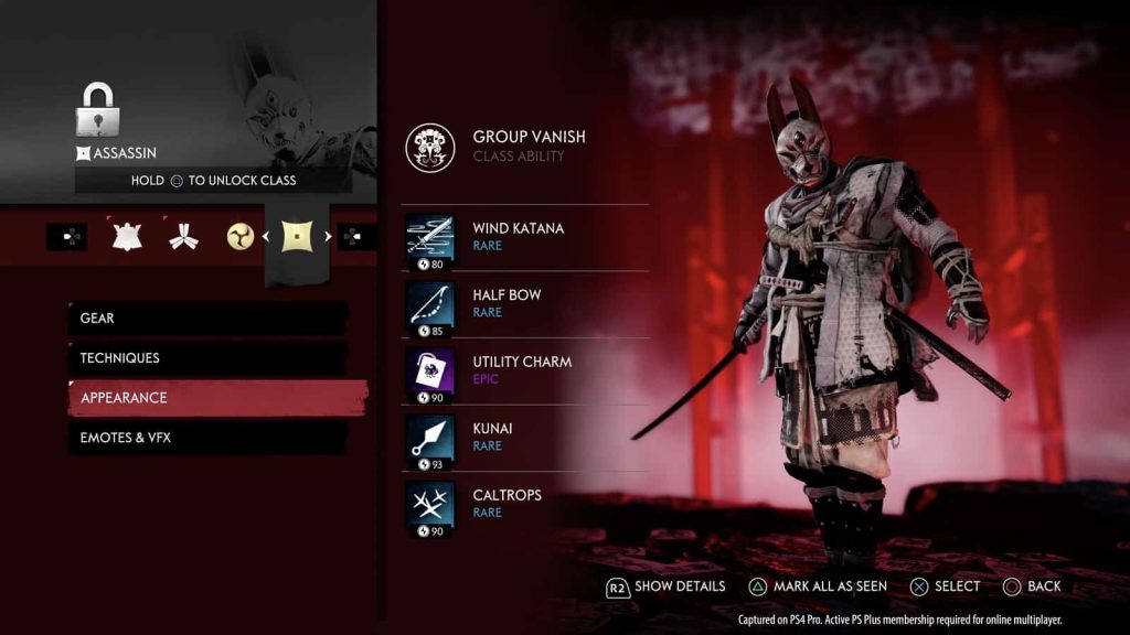 Ghost Of Tsushima: Legends Classes