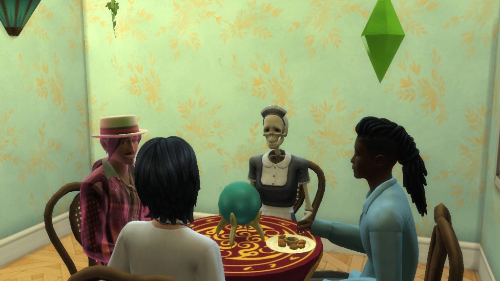 the Sims 4 Paranormal Sims, Bonehilda and Guidry