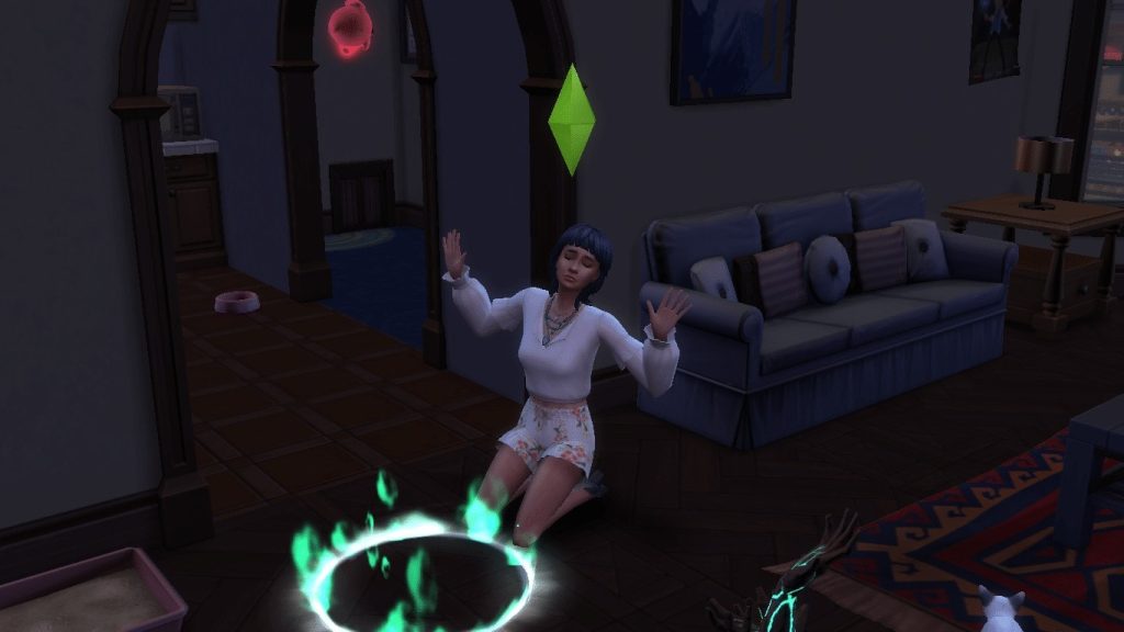 The Sims 4 Paranormal - Doing a ritual with a séance circle