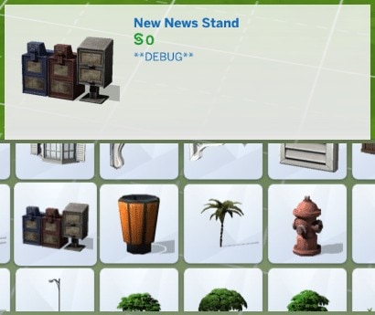 The sims 4 Hidden items