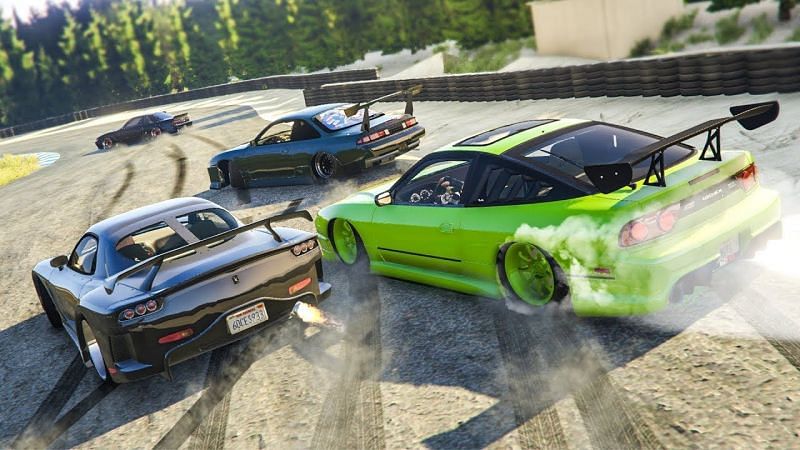 Drifting in Grand Theft Auto 5