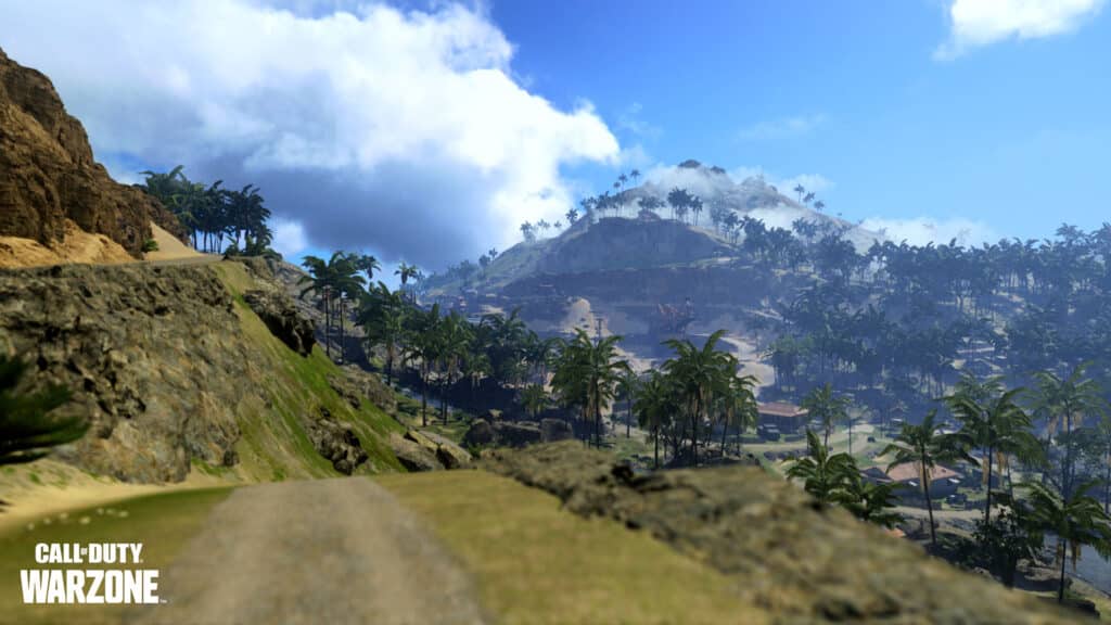 Screenshot of new Call of Duty Warzone map based in the pacific