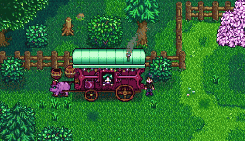 travelling cart in stardew valley