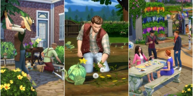 how to garden in sims 4