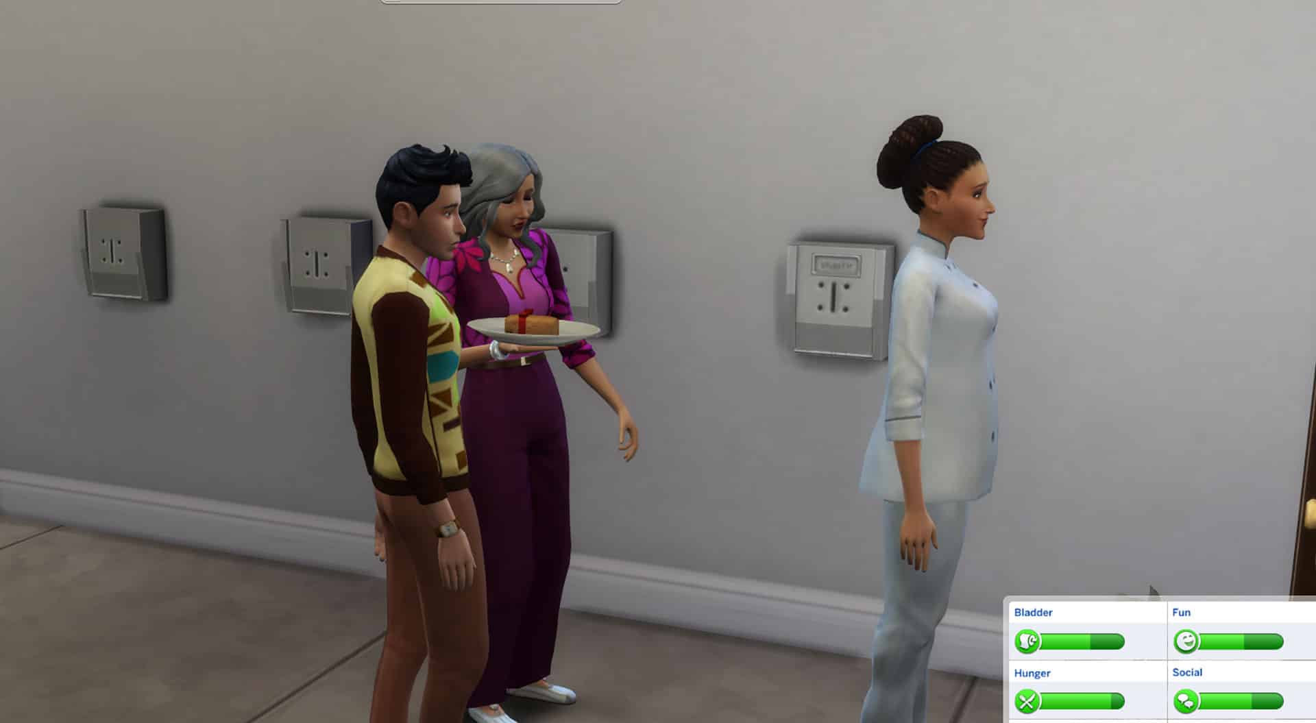the sims 4 welcome party group of sims