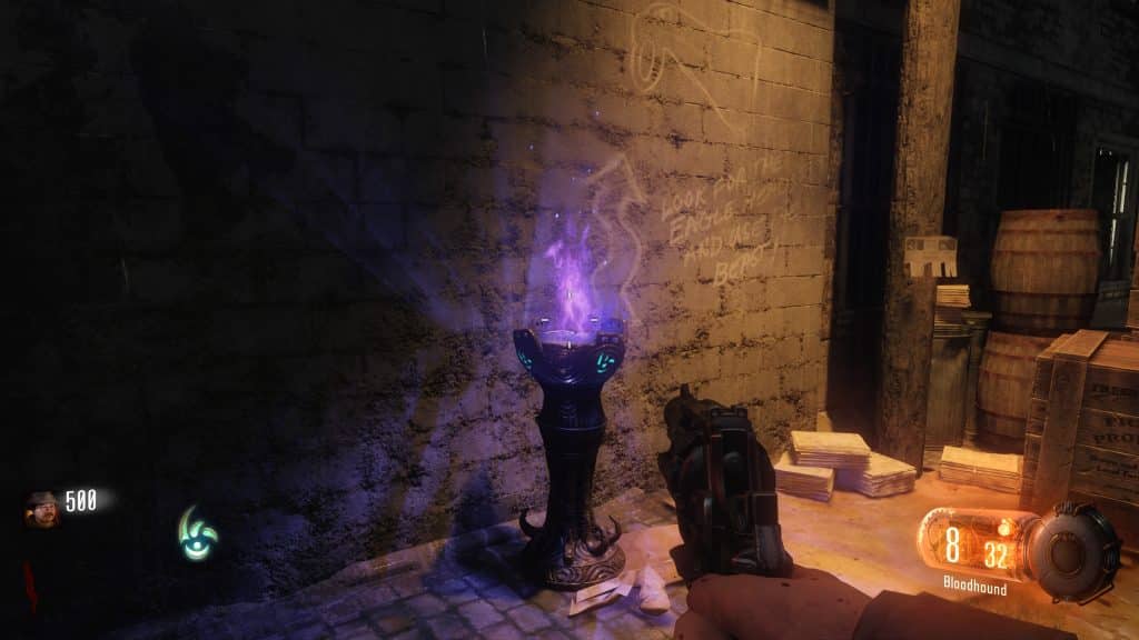 The beast fountain in the spawn room of Black Ops 3: Zombies Shadows of Evil needed to unlock pack a punch