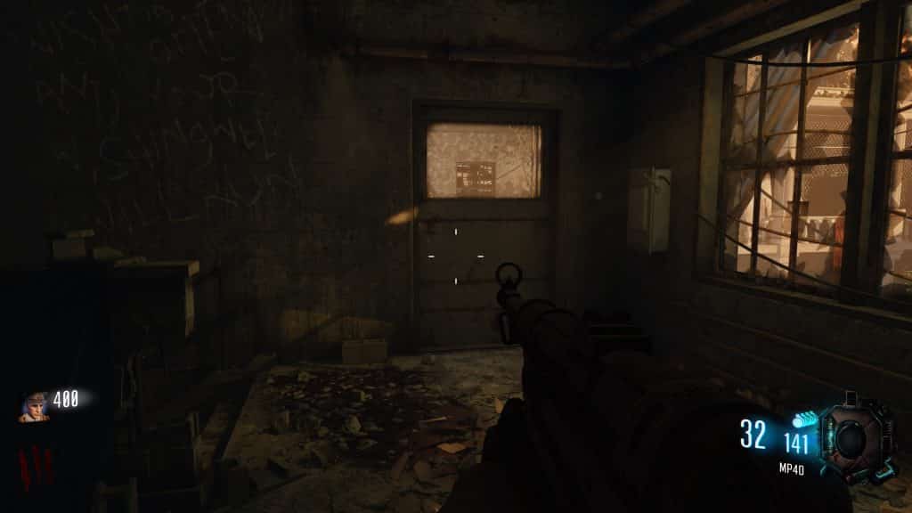 The back door of the power room in Verruckt (Black Ops 3 Zombies How To Level Up Fast)