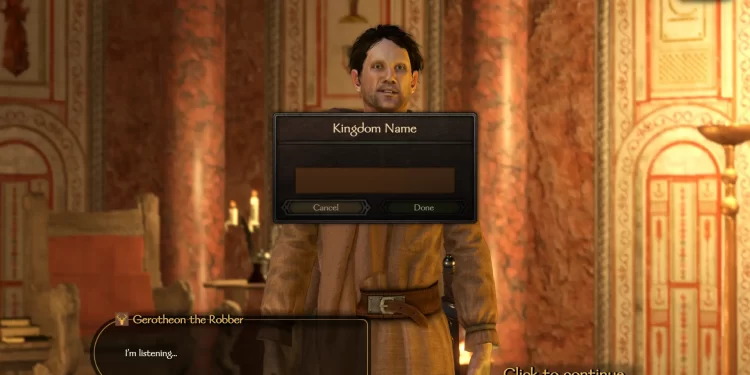 Naming a Kingdom in Mount and Blade Bannerlord