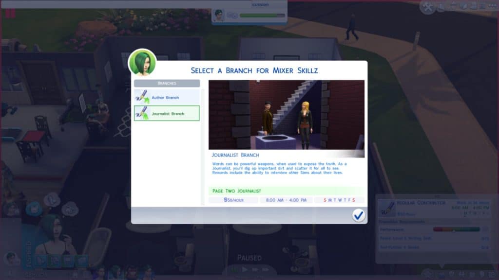write article sims 4